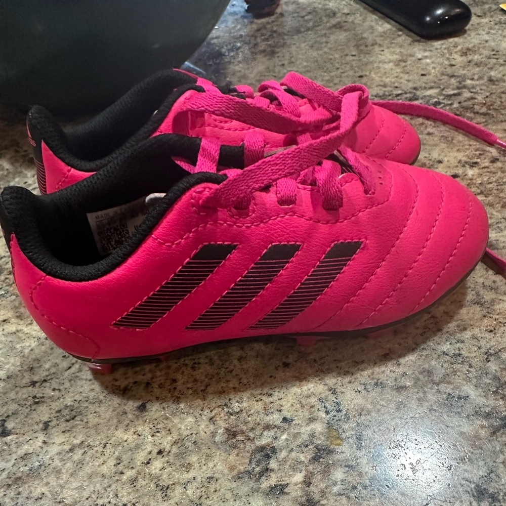Adidas Neon Pink Soccer Shoes